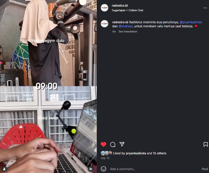 ide konten instagram