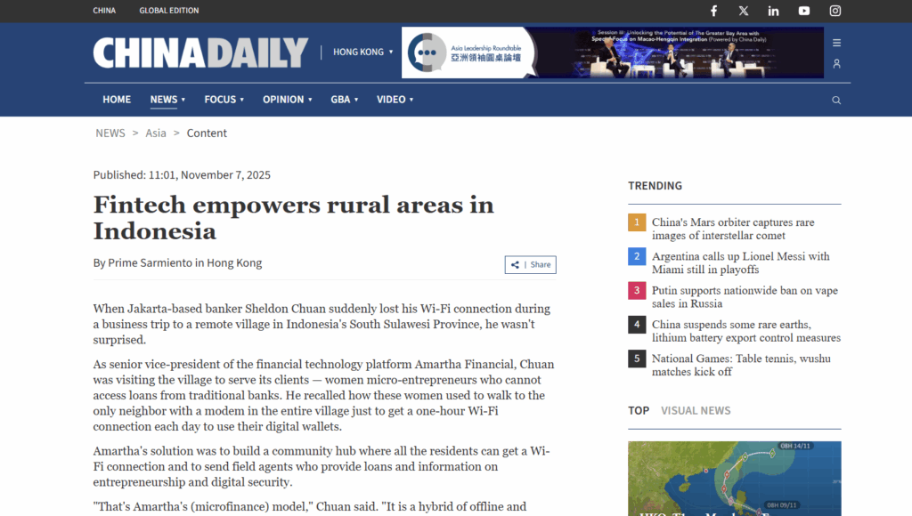 amartha di china daily