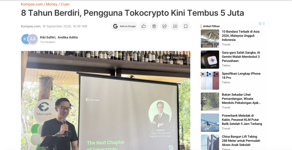 Media gathering Tokocrypto